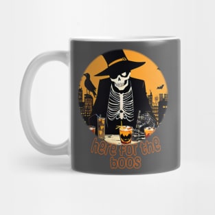 Here for the boos Halloween party pun Mug